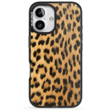 iPhone 16 Pro Max Designer Fashion Gold Leopard Print Black Impact Phone Case