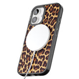 iPhone 16 Pro Max Gold Leopard Print Black Impact Phone Case