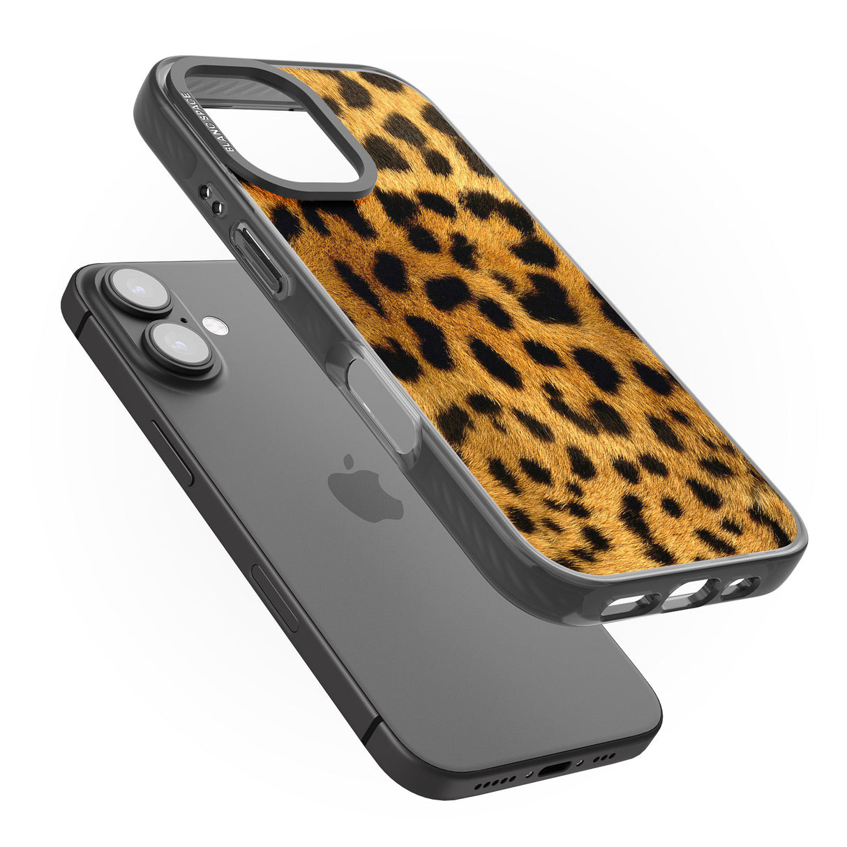 iPhone 16 Pro Max Leopard Print Black Impact Phone Case