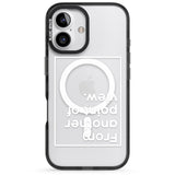 iPhone 16 Pro Max Another Point of View (White) Black Impact Phone Case