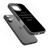 iPhone 16 Pro Max Leave me alone Black Impact Phone Case