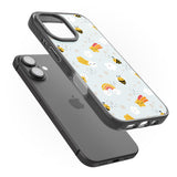 iPhone 16 Pro Max Sweet As Honey Patterns: Bees & Rainbows Black Impact Phone Case