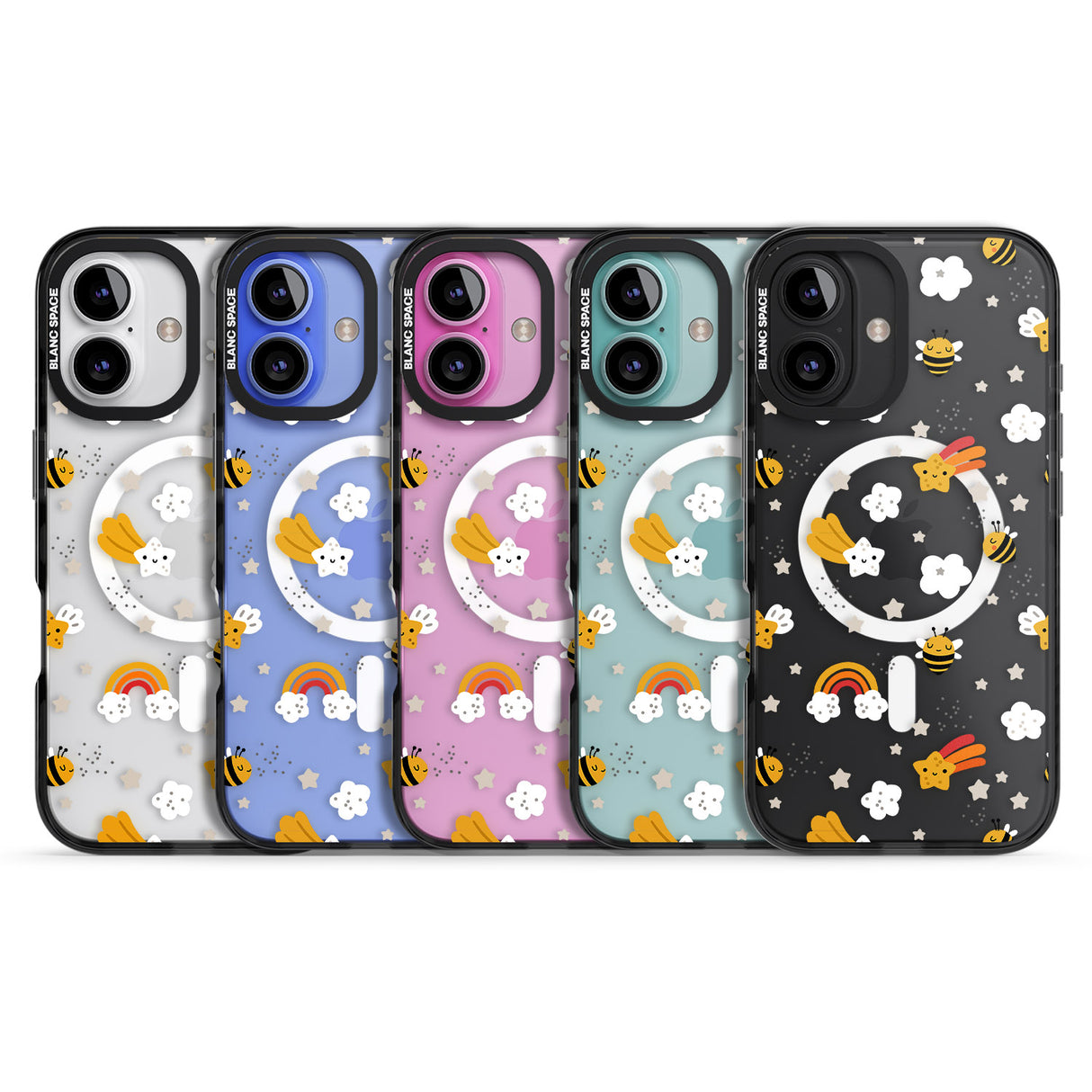 iPhone 16 Pro Max Busy Bee Black Impact Phone Case