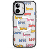 iPhone 16 Love Pattern Clear Impact Phone Case