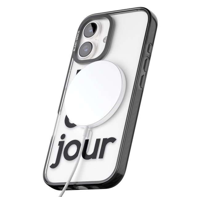 iPhone 16 Pro Max Bonjour Black Impact Phone Case