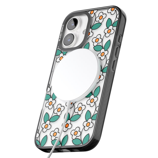 iPhone 16 Spring Daisies Clear Impact Phone Case