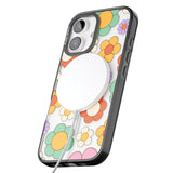 iPhone 16 Groovy Blossoms Clear Impact Phone Case