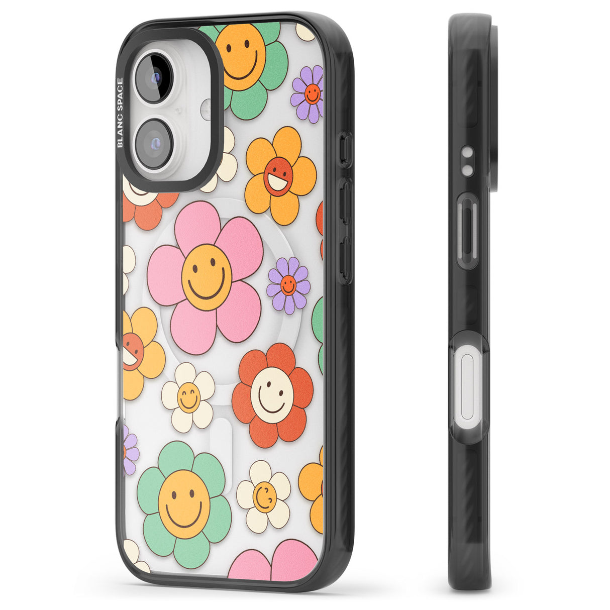 iPhone 16 Happy Blossoms Clear Impact Phone Case