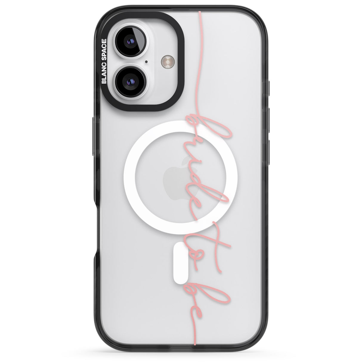 iPhone 16 Pro Max Bride to Be - Transparent Wedding Design Black Impact Phone Case