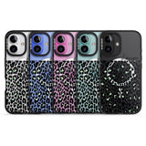 iPhone 16 Pro Max Personalised Seafoam Green & Cursive Leopard Spots Black Impact Phone Case