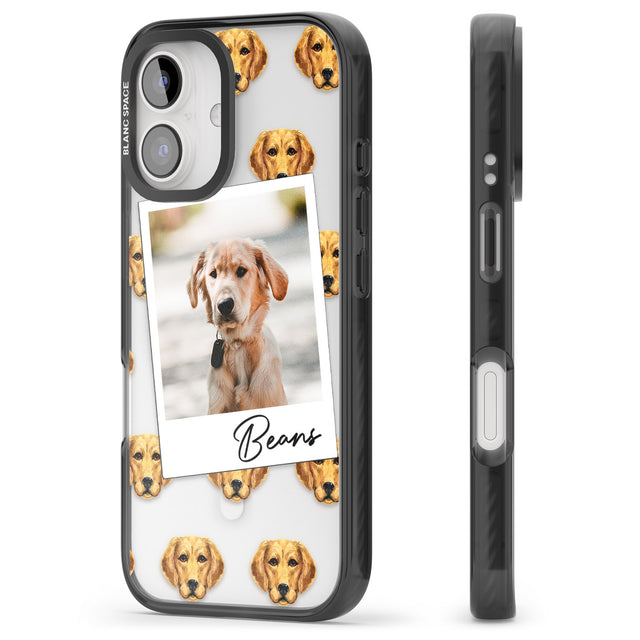 iPhone 16 Pro Max Personalised Labrador - Dog Photo Black Impact Phone Case