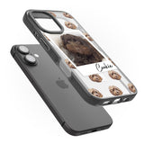 iPhone 16 Pro Max Personalised Cockapoo, Brown - Dog Photo Black Impact Phone Case