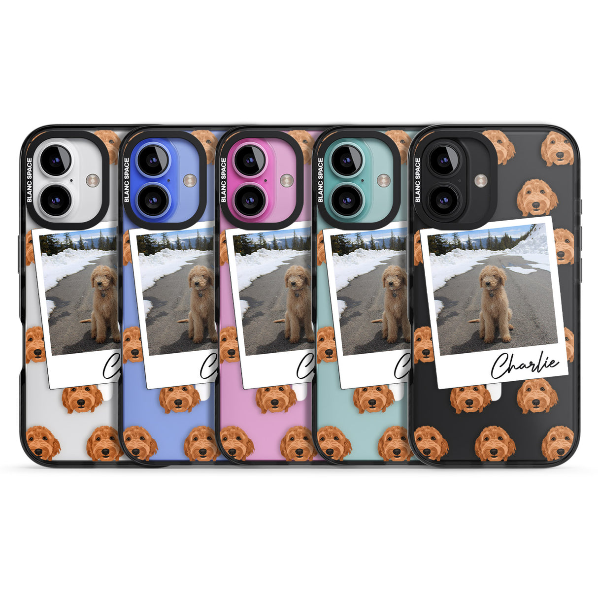 iPhone 16 Pro Max Personalised Personalised Golden Doodle - Dog Photo Black Impact Phone Case