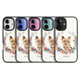 iPhone 16 Pro Max Personalised Yorkshire Terrier - Watercolour Dog Portrait Black Impact Phone Case