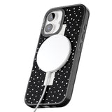 iPhone 16 Pro Max Personalised Black Dots Black Impact Phone Case