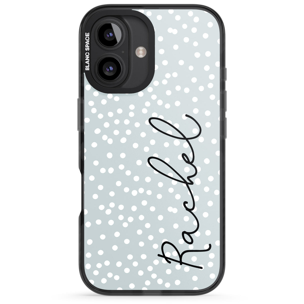 Personalised Vertical Cursive & Dots