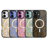 iPhone 16 Pro Max Personalised Bramble Branches Pattern Black Impact Phone Case