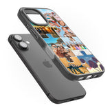 iPhone 16 Pro Max Personalised Jigsaw Photo Grid Black Impact Phone Case