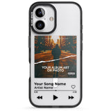 iPhone 16 Pro Max Personalised Album Art Black Impact Phone Case