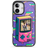 iPhone 16 Pro Max Personalised Retro Game Photo Case Black Impact Phone Case