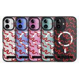 iPhone 16 Pro Max Personalised Snake Pattern Black Impact Phone Case