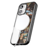 iPhone 16 Pro Max Personalised Photo Strip Black Impact Phone Case