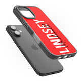 iPhone 16 Pro Max Personalised Bold Name: Red Black Impact Phone Case