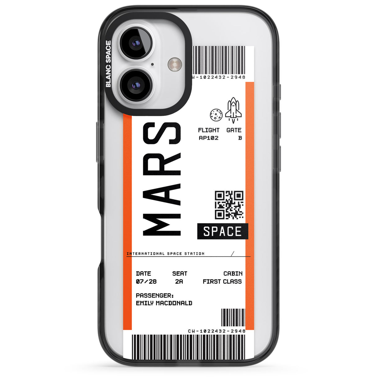 Personalised Mars Space Travel Ticket