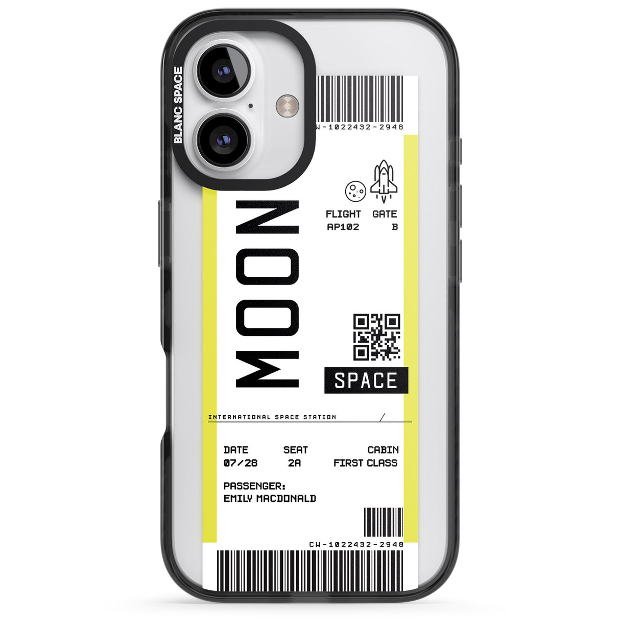 Personalised Moon Space Travel Ticket