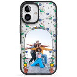 iPhone 16 Pro Max Personalised Summer Photo Frame Black Impact Phone Case + Magsafe