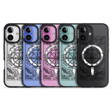 iPhone 16 Pro Max Personalised Wheel of Fortune Tarot Card - Transparent Black Impact Phone Case