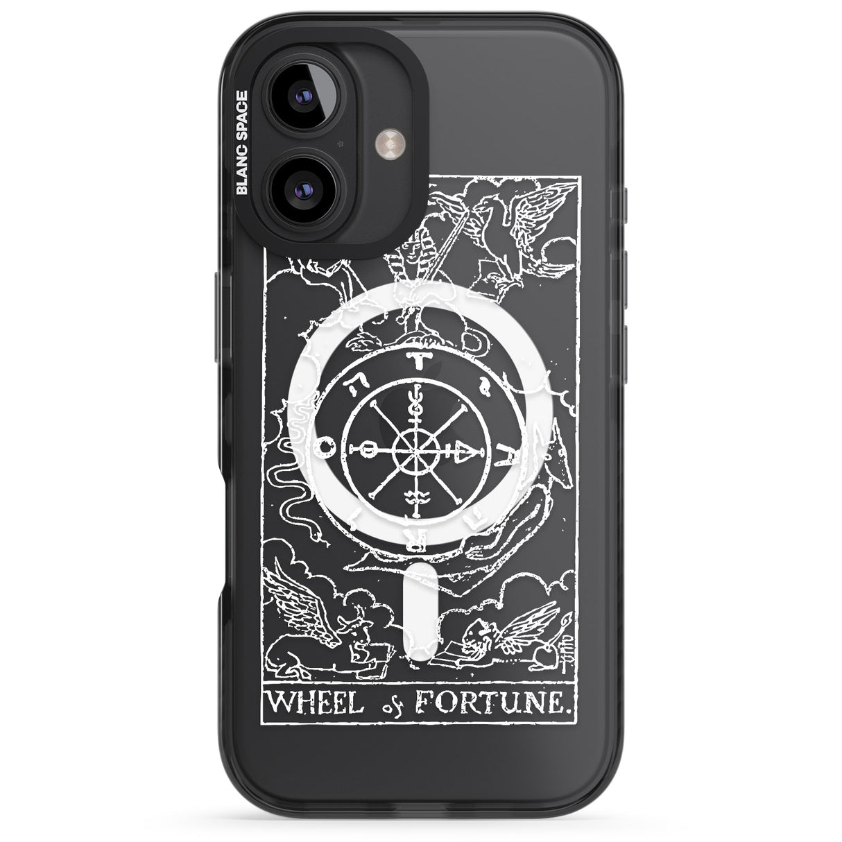 Personalised Wheel of Fortune Tarot Card - White Transparent