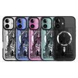 iPhone 16 Pro Max Personalised Queen of Wands Tarot Card - Transparent Black Impact Phone Case