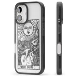 iPhone 16 Pro Max Personalised The Sun Tarot Card - Transparent Black Impact Phone Case