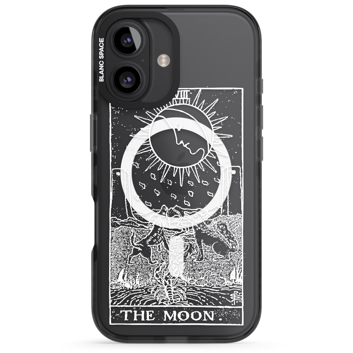 Personalised The Moon Tarot Card - White Transparent