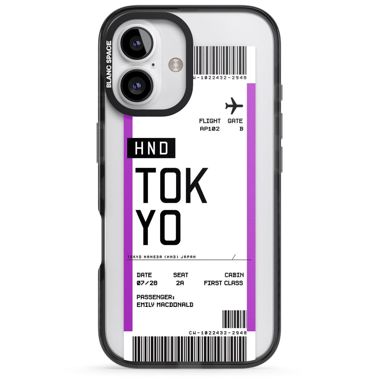 Personalised Tokyo Boarding Pass