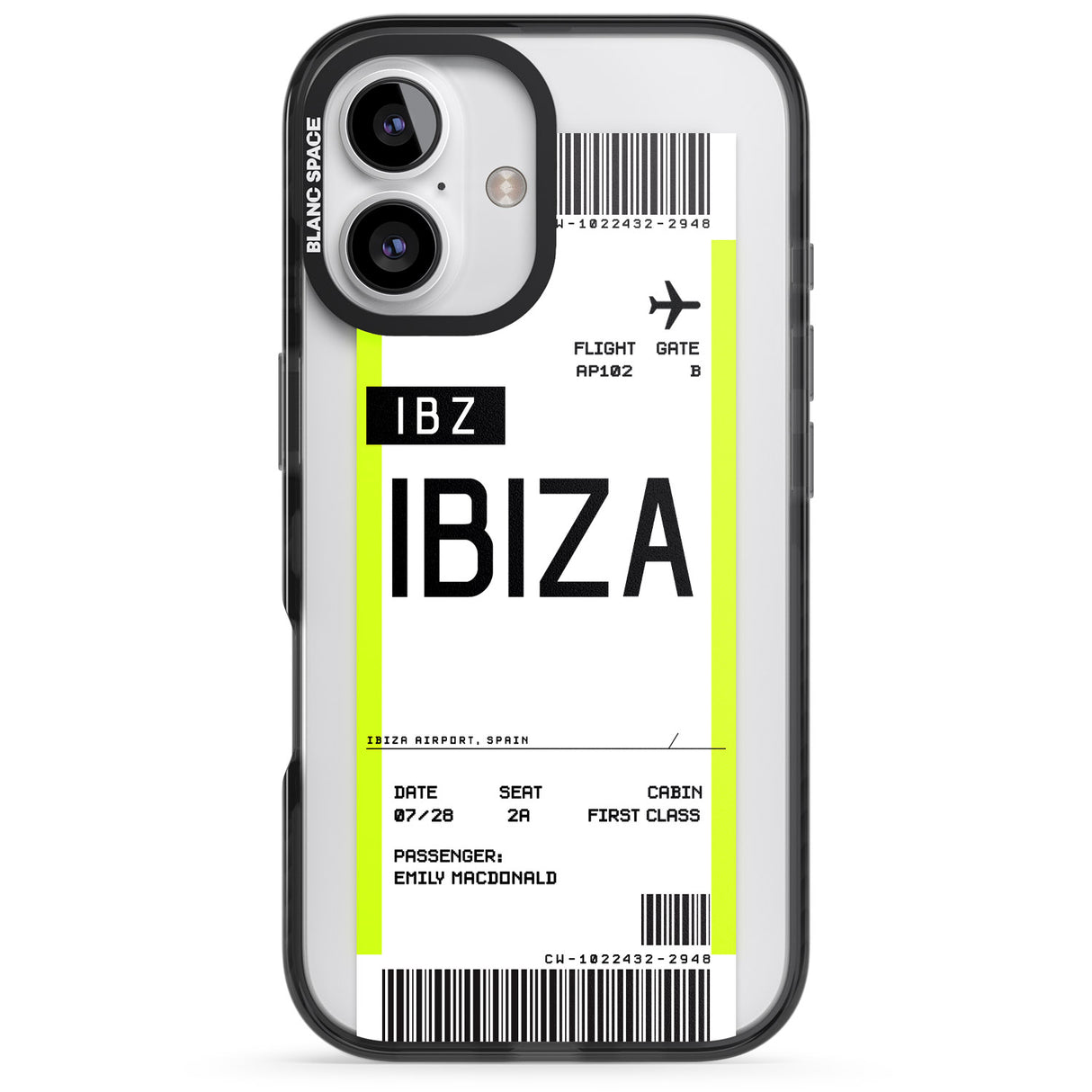 Personalised Ibiza Boarding Pass