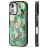 iPhone 16 Pro Max Colourful Cactus Mix Design Black Impact Phone Case