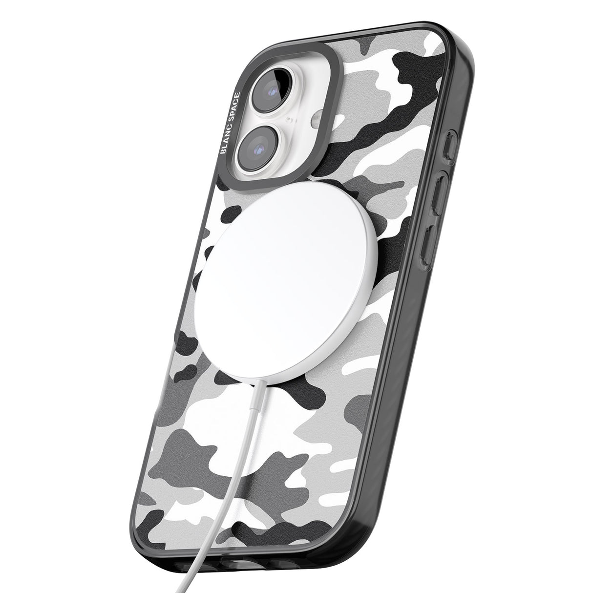 iPhone 16 Pro Max Grey Black Urban Camo Black Impact Phone Case