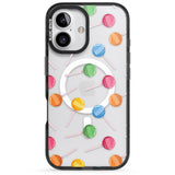 iPhone 16 Pro Max Lollipop Pattern Black Impact Phone Case