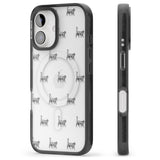 iPhone 16 Pro Max British Shorthair Cat Pattern Black Impact Phone Case