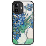 iPhone 16 Pro Max Irises by Vincent Van Gogh Black Impact Phone Case