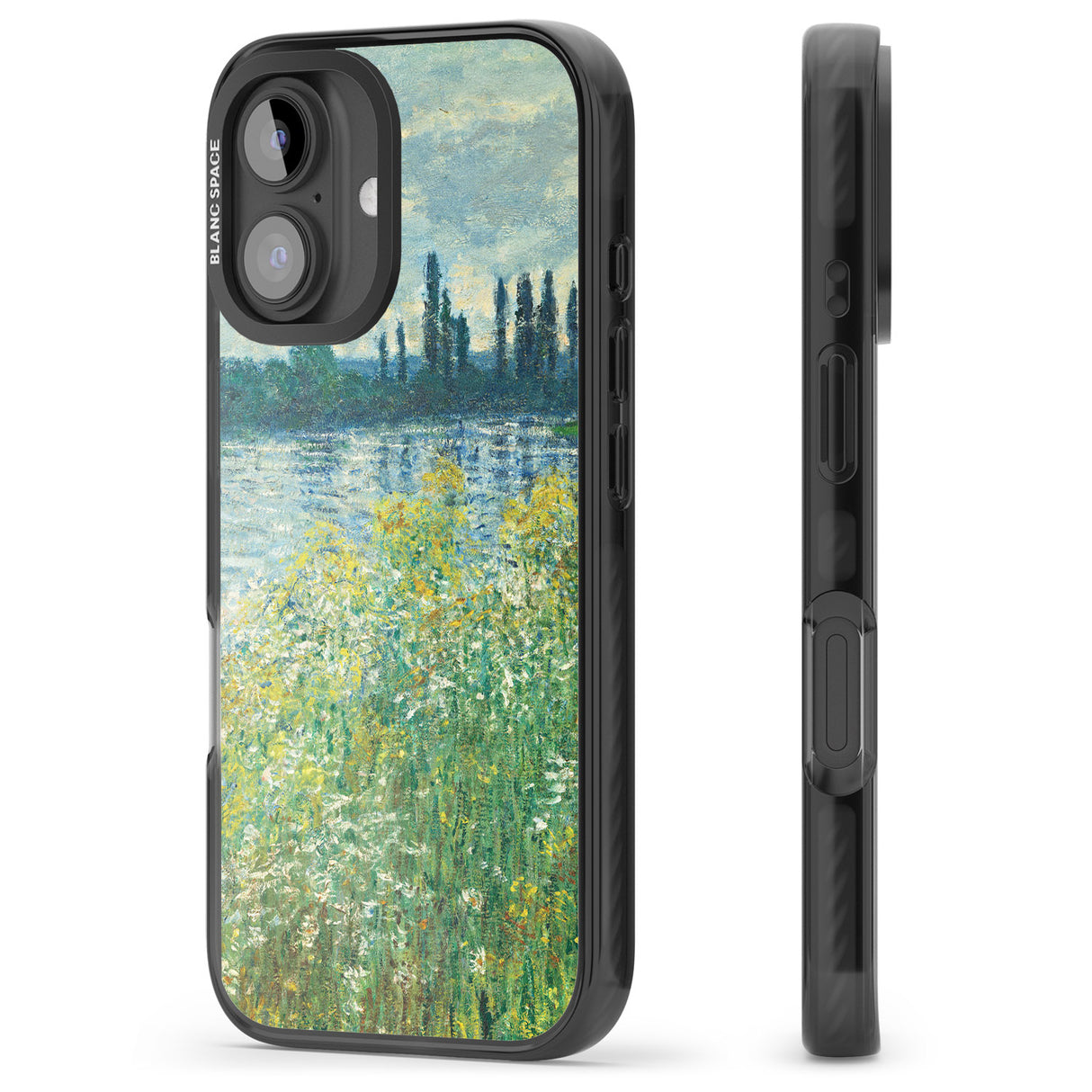 iPhone 16 Pro Max Banks of the Seine by Claude Monet Black Impact Phone Case