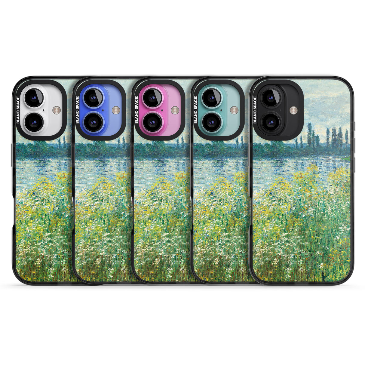 iPhone 16 Pro Max Banks of the Seine by Claude Monet Black Impact Phone Case