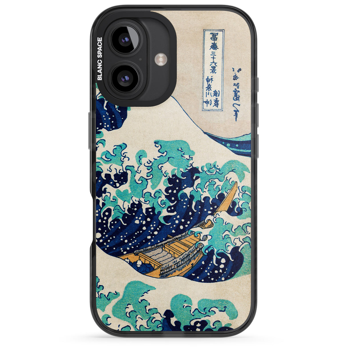 iPhone 16 Pro Max The Great Wave by Katsushika Hokusai Black Impact Phone Case