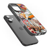 iPhone 16 Pro Max Vintage Collage: New York Mix Black Impact Phone Case