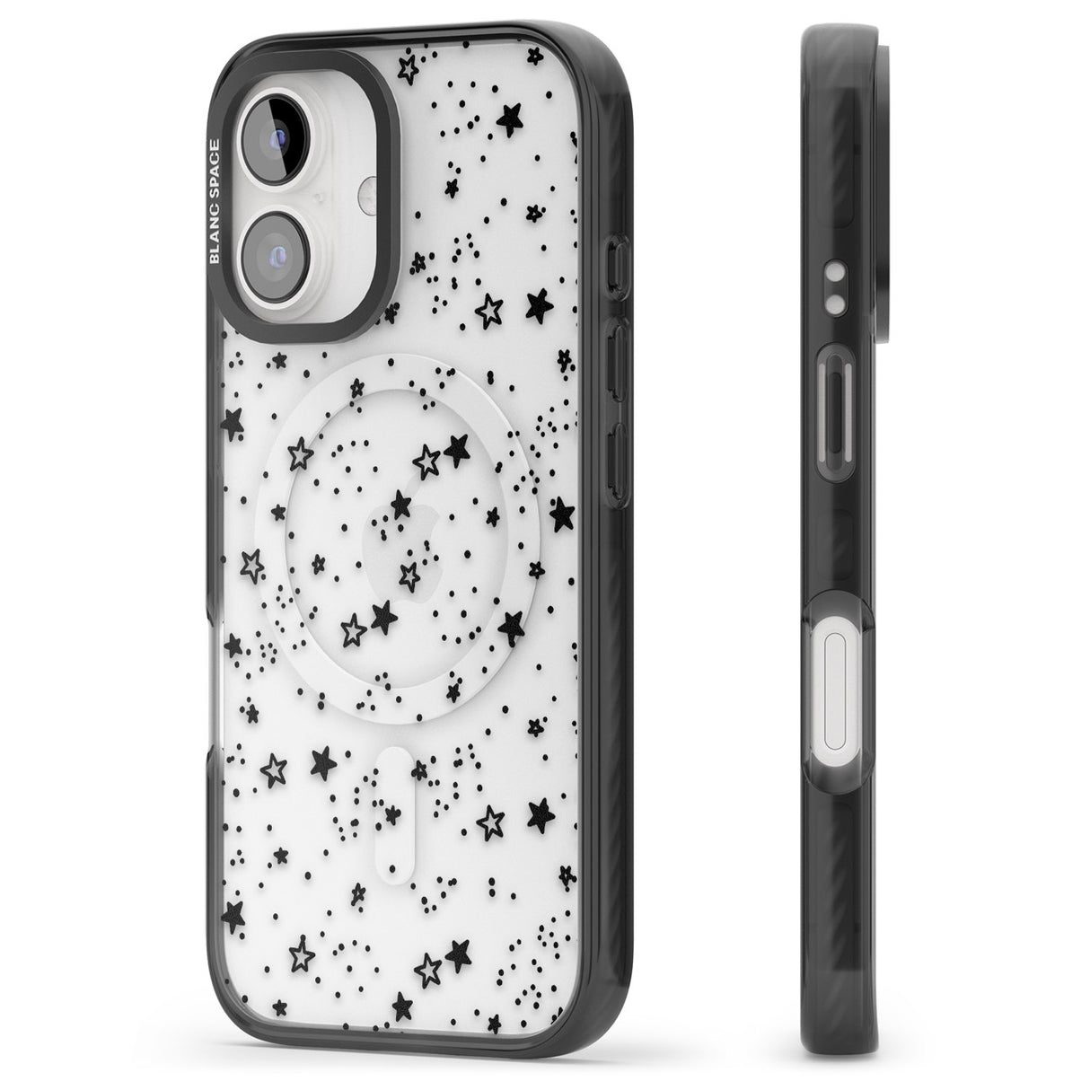 iPhone 16 Pro Max Solid Stars Black Impact Phone Case