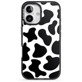 iPhone 16 Pro Max Cow Print Black Impact Phone Case