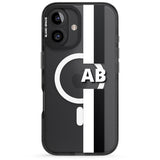 iPhone 16 Pro Max Personalised Clear Text 6E Black Impact Phone Case