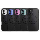 iPhone 16 Pro Max Dark Smiley Face Black Impact Phone Case